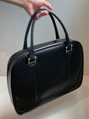 [New w/o tag] Samsonite Black label Leather Bayamo Document Laptop Holder Bag